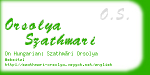 orsolya szathmari business card